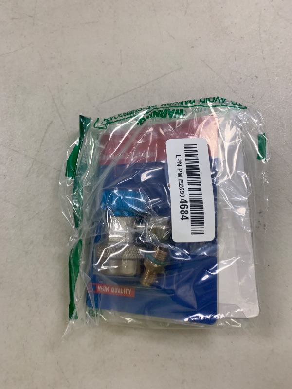 Photo 1 of R134a Quick Coupler Adapter, Adjustable R134a Adapters and AC Hose Fittings, HP and LP Connectors for R134a Car AC System Evacuation Recharging and More, 1/4" Flares,2 Set

