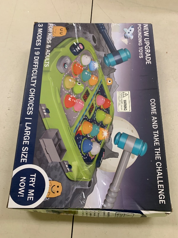 Photo 1 of Hammer Mole Game for Toddler, Toys for 3-12 Year Old Boys and Girls, Whack Game for Kids,Gifts for 3 4 5 6+ Year Old Boys, Interactive Educational Toys with Sound and Light, PK Mode with 2 Hammers