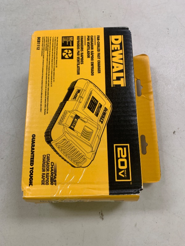 Photo 1 of DEWALT Battery Charger, 20V + Flexvolt Fast Charger (DCB1112)