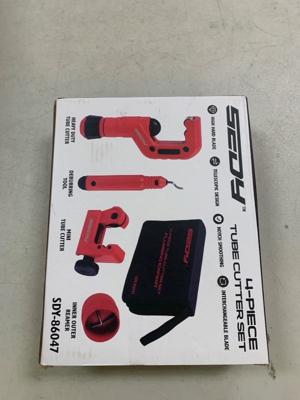 Photo 1 of Ultimate Tube Cutter Set - Heavy Duty Pipe Cutter 3/16"-2" OD, Mini Tube Cutter 1/8"-7/8", Deburring Tool - for Copper, Aluminum, PVC Pipes - High-Quality Cutting & Deburring Tools for Professionals