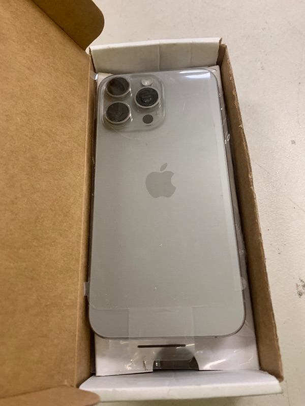 Photo 1 of Apple iPhone 15 Pro Max, 256GB, Natural Titanium - Unlocked (Renewed)