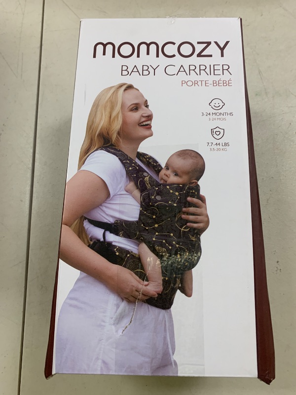Photo 1 of Momcozy Baby Carrier - Ergonomic, Cozy and Lightweight Carrier for 7-44lbs, Effortless to Put On, Ideal for Hands-Free Parenting, Enhanced Lumbar Support, Purehug for Infant to Toddler, Black