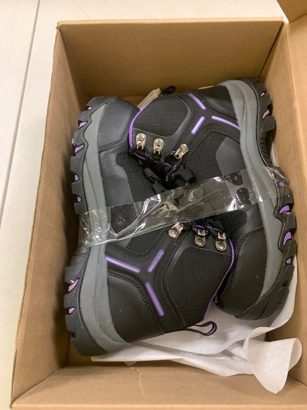Photo 1 of Kezhiho Waterproof Steel Toe Boots for Women Wide Width Non Slip Work Boots Lightweight Slip Resistant Safety Shoes Indestructible Construction Composite Toe Sneakers?PURPLE-37?