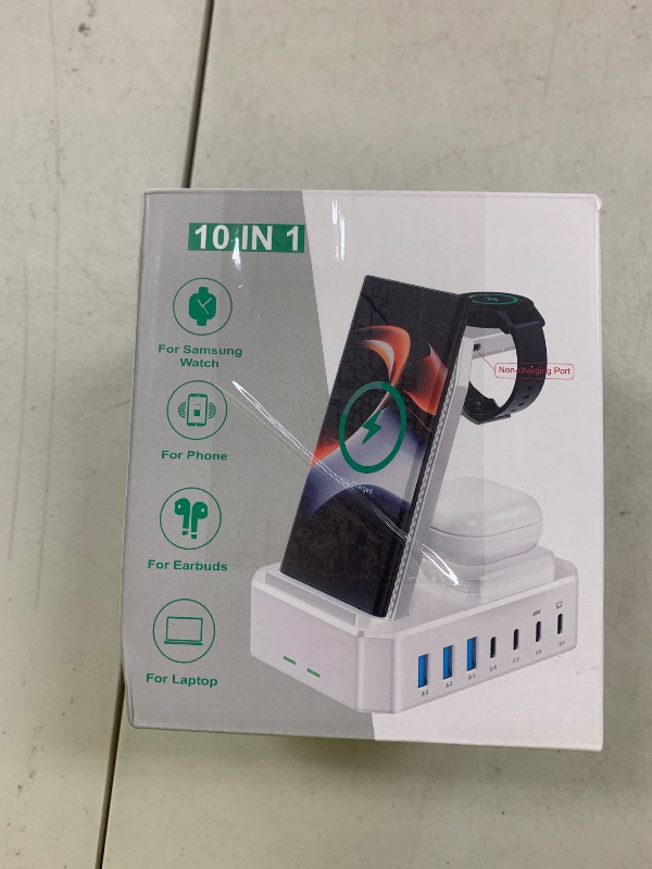 Photo 1 of Wireless Charger for Samsung,300W 10 in 1 Wireless Charging Station, 65W USB C Fast Charging Stand for Samsung S25 Ultra/S24/S23/S22/Note 20,Galaxy Watch Ultra7/6/5,Galaxy Buds(Not for Apple Watch)