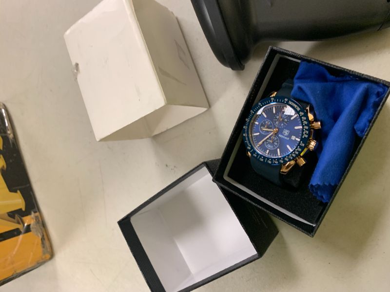 Photo 1 of BENYAR Mens Watches Quartz Movement Chronograph Leather Strap Fashion Business Sport Design 30M Waterproof Scratch Resistant Elegant Gifts for Men