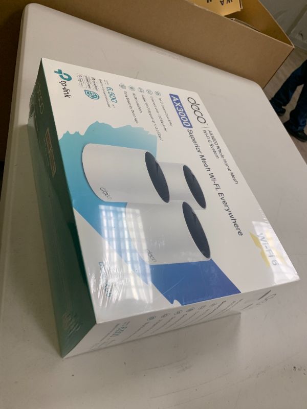 Photo 1 of TP-Link Deco X55 AX3000 WiFi 6 Mesh System - Covers up to 6500 Sq.Ft, Replaces Wireless Router and Extender, 3 Gigabit Ports per Unit, Supports Ethernet Backhaul, Deco X55(3-Pack)