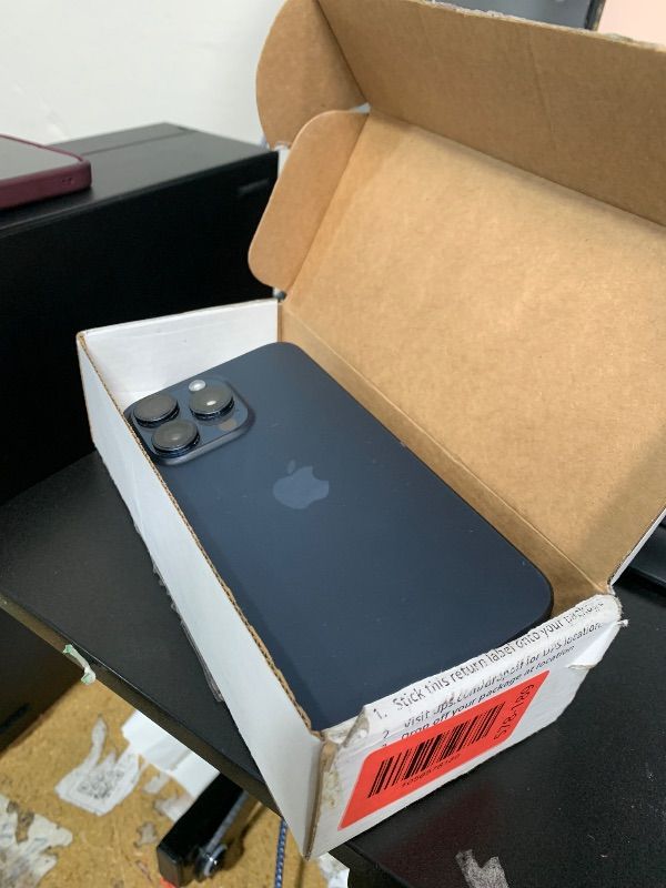 Photo 5 of Apple iPhone 15 Pro Max, 512GB, Blue Titanium - Unlocked (Renewed)