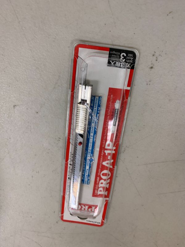 Photo 1 of NT Cutter PRO Auto-Lock Stainless Steel Utility Knife (A-1P) 9mm