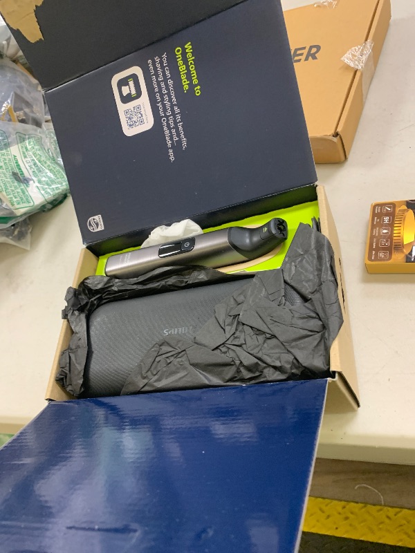 Photo 1 of Norelco Philips OneBlade 360 Pro Face + Body, Hybrid Electric Beard Trimmer, Shaver and Bodygroomer, with 360 Blade Technology, Model QP6552/90