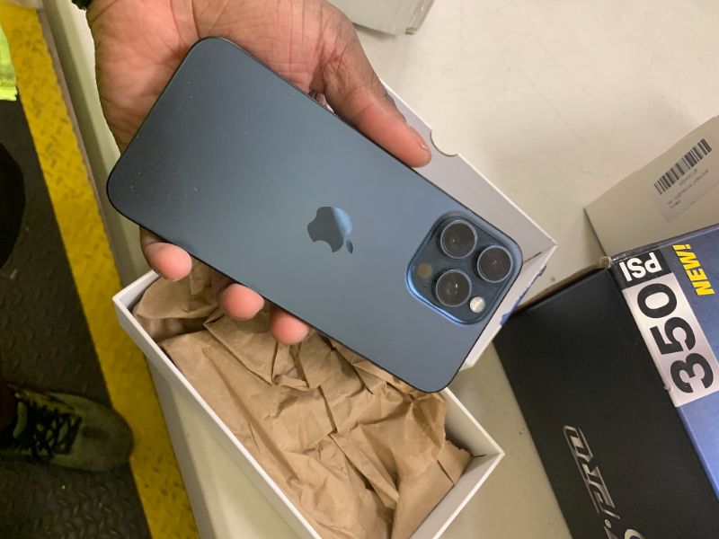Photo 1 of Apple iPhone 15 Pro Max, 256GB, Blue Titanium - T-Mobile (Renewed)