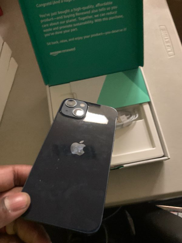 Photo 1 of Apple iPhone 13, 128GB, Midnight - Unlocked (Renewed Premium)
