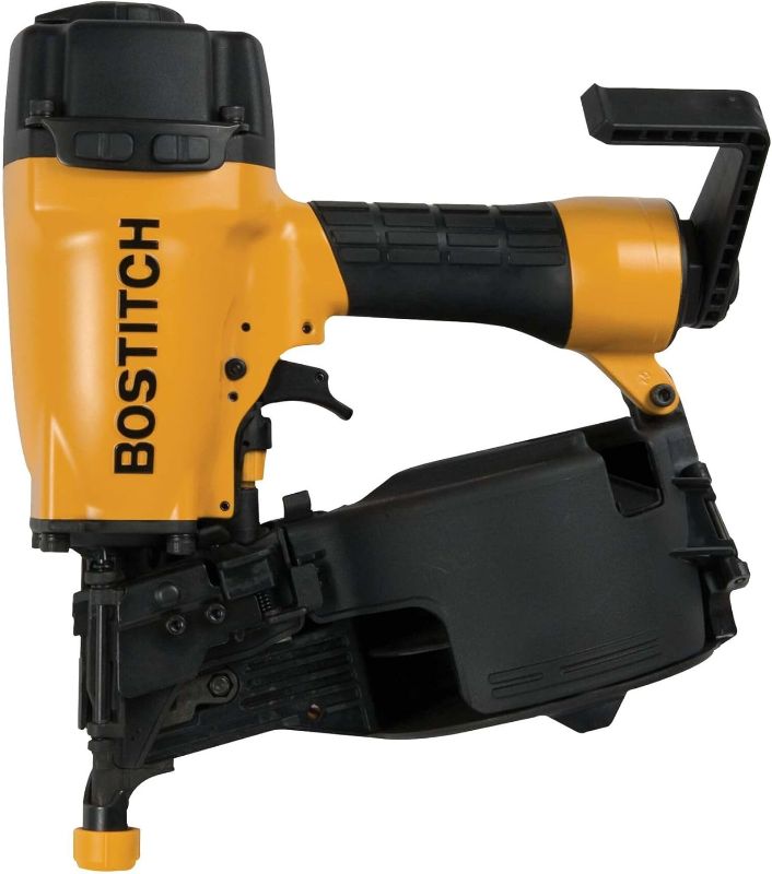 Photo 1 of BOSTITCH Coil Siding Nailer, Pneumatic Siding Nail Gun, 1-1/4-Inch to 2-1/2-Inch, 15 Degree (N66C)
