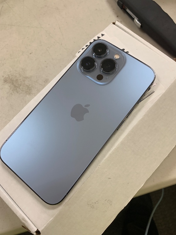 Photo 1 of Apple iPhone 13 Pro, 512GB, Sierra Blue - Unlocked (Renewed)