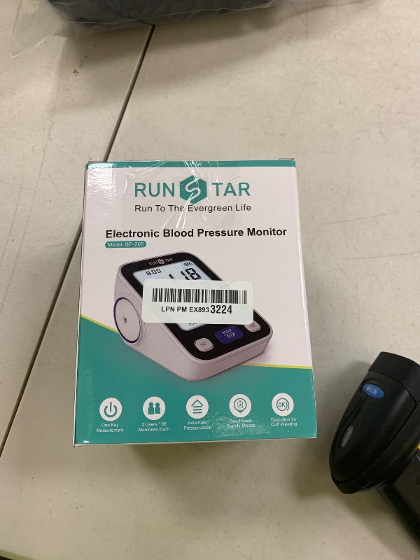 Photo 1 of RunStar Upper Arm Blood Pressure Monitor with Wide Range Cuff (8.6'' -16.5'') for Home Use FSA&HSA Eligible, Automatic Digital BP Machine with Storage Bag, 2x99 Reading Memory
