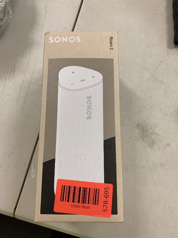 Photo 1 of Sonos Roam 2 - White - Portable Waterproof Bluetooth Speaker