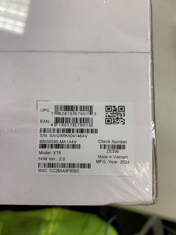 Photo 1 of ASUS ZenWiFi AX6600 Tri-Band Mesh WiFi 6 System (XT8 2PK) - Whole Home Coverage up to 5500 sq.ft & 6+ rooms, AiMesh, Included Lifetime Internet Security, Easy Setup, 3 SSID, Parental Control, White