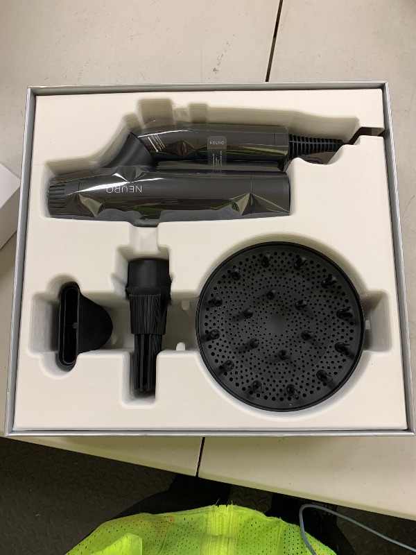 Photo 1 of Neuro by Paul Mitchell Dry+ Folding Professional Hair Dryer with Storage Bag, Lightweight + Portable, Black