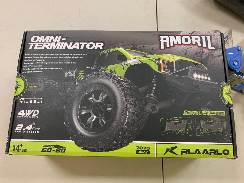 Photo 1 of AMORIL 1/10 RTR Brushless Fast RC Cars for Adults,Max 50mph Hobby Electric Off-Road Monster Truck,Waterproof High Speed RC Car 4WD Remote Control Car with 3S Lipo,Green