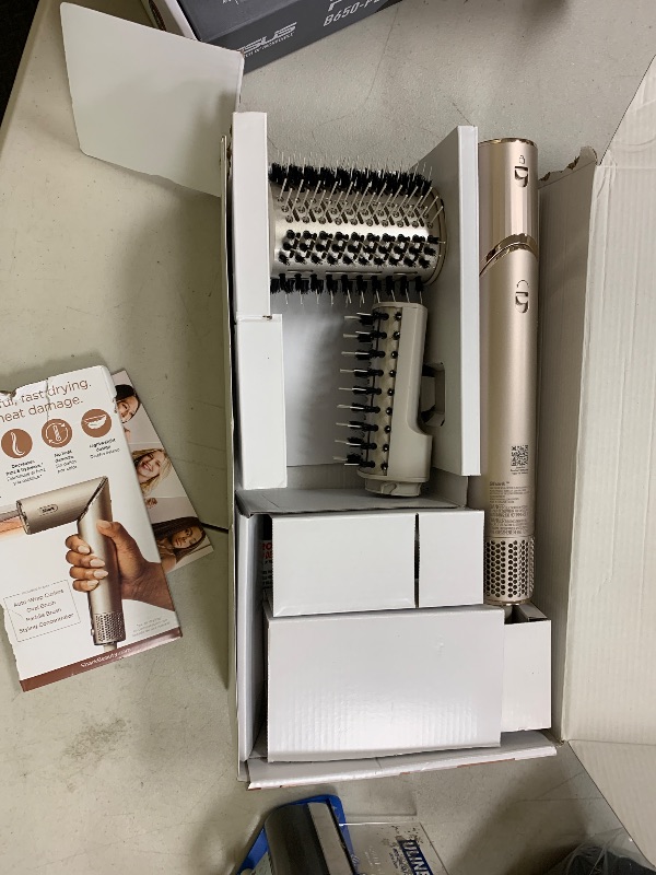 Photo 1 of Shark HD430REF (Refurbished) FlexStyle Air Styling & Drying System, Powerful Hair Dryer Brush & Multi-Styler with Auto-Wrap Curlers, Paddle Brush, Oval Brush, Concentrator Attachment, Stone (Renewed)