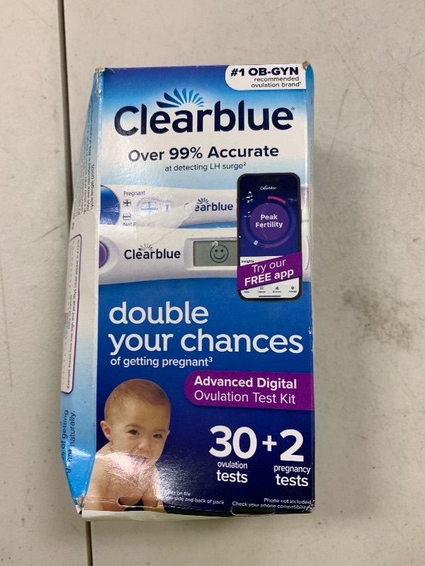 Photo 1 of Clearblue Advanced Digital Ovulation Test Kit, 32 Ct