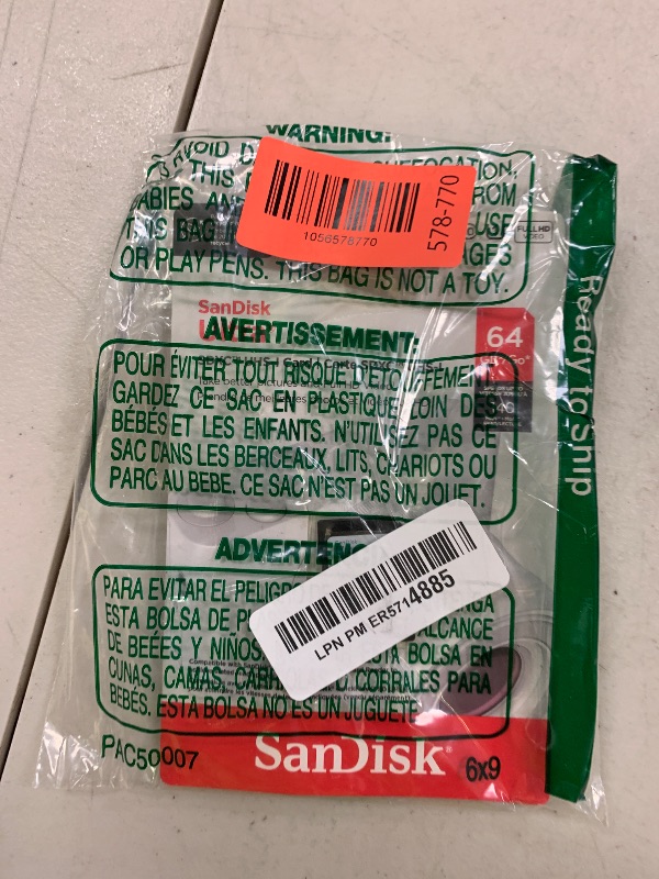 Photo 1 of SanDisk 64GB Ultra SDXC UHS-I Memory Card - Up to 140MB/s, C10, U1, Full HD, SD Card - SDSDUNB-064G-GN6IN