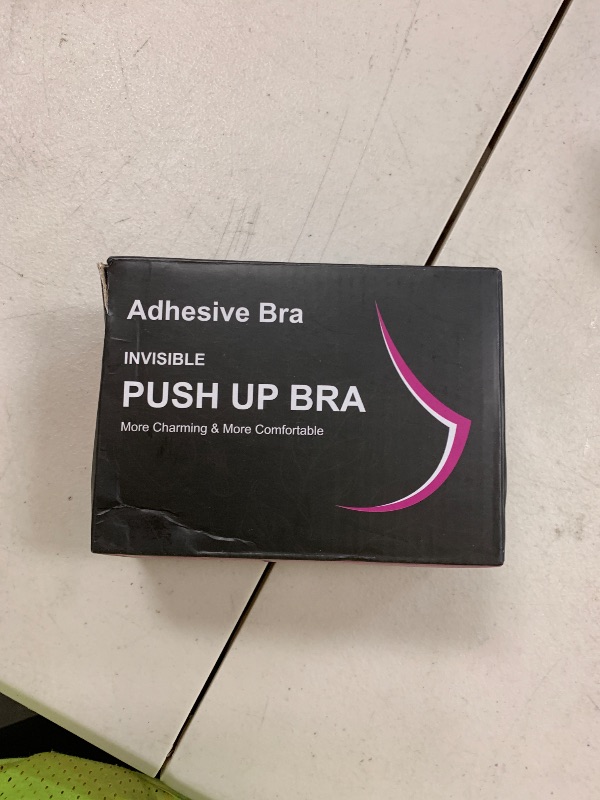 Photo 1 of MINIYA 2025 Push Up Sticky Bra, 2 Pack Reusable Adhesive Invisible Backless Strapless Bra (US, Cup Band, B, Nude+Black)