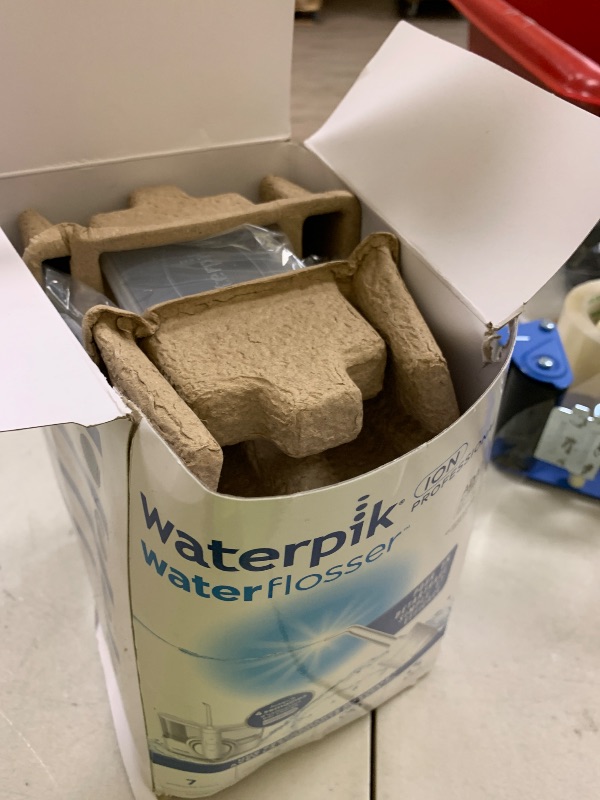 Photo 1 of Waterpik ION Professional Water Flosser, Rechargeable and Portable for Teeth, Gums, Braces, 10 Settings, 7 Flossing Tips For Multiple Users And Needs, ADA Accepted, WF-12 White, Packaging May Vary