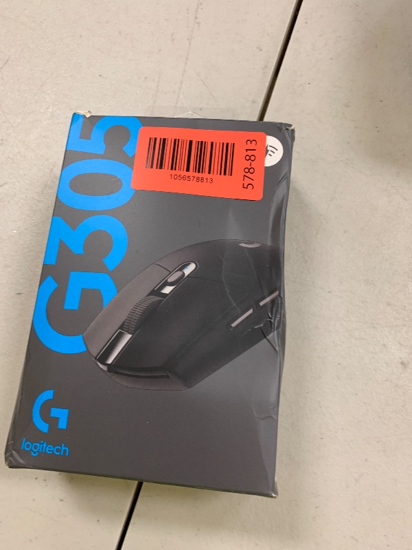 Photo 1 of Logitech G305 LIGHTSPEED Wireless Gaming Mouse, Hero 12K Sensor, 12,000 DPI, Lightweight, 6 Programmable Buttons, 250h Battery Life, On-Board Memory, PC/Mac - Black
