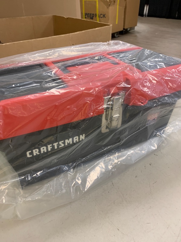 Photo 1 of CRAFTSMAN Tool Box, Lockable, 16 in., Red/Black (CMST16901)