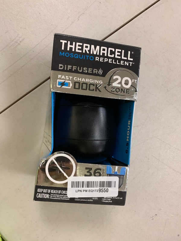 Photo 1 of Thermacell Mosquito Repellent E-Series Rechargeable Repeller; Patio Shield 20’ Mosquito Protection Zone; Includes 36-Hr Repellent Refill; No Flame or Scent; Bug Spray and Bug Zapper Alternative