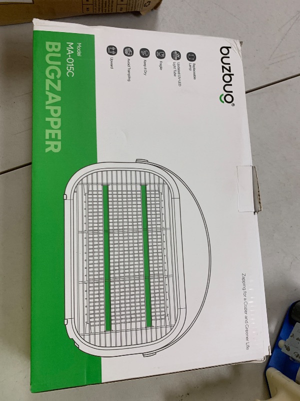 Photo 1 of Buzbug LED Bug Zapper Outdoor Indoor, 10 Years Lifespan Lamp, Rechargeable 5200mAh Battery, Portable Camping Fruit Fly Mosquito Moth Gnat Wasp Trap, Killer, Zapper -MA015C (White)