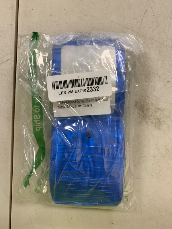 Photo 1 of FUNFERY 100 Pack Mylar Resealable Bags Foil Packaging Bags with Clear Window,Zipper Pouch Smell Proof Bag for Food Storage,Cookies,Sample,Small Business(Blue,3x4.7inch)