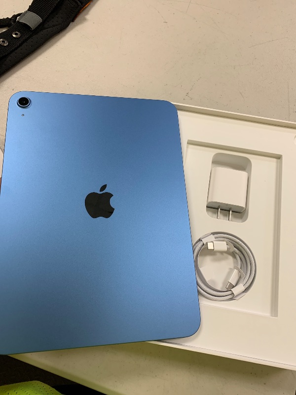 Photo 1 of Apple iPad 11-inch: A16 chip, 11-inch Model, Liquid Retina Display, 128GB, Wi-Fi 6, 12MP Front/12MP Back Camera, Touch ID, All-Day Battery Life — Blue