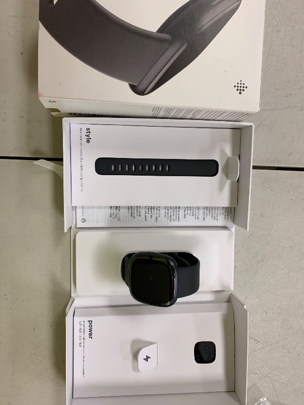 Photo 1 of Fitbit Sense 2 Advanced Health and Fitness Smartwatch with Tools to Manage Stress and Sleep, ECG App, SpO2, 24/7 Heart Rate and GPS, Shadow Grey/Graphite, One Size (S & L Bands Included)