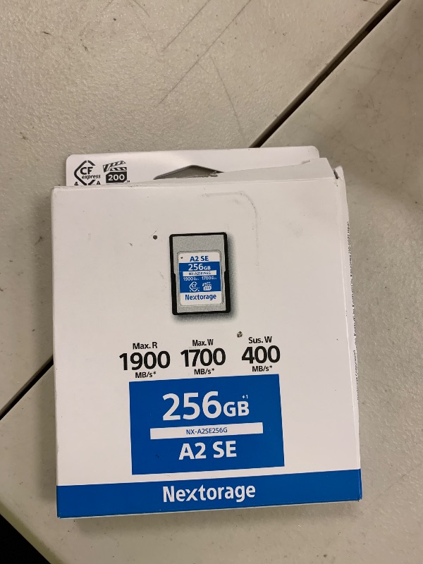 Photo 1 of Nextorage Japan Cfexpress 4.0 Type A 256GB Memory Card VPG200 Max. Read 1900MB/s Max. Write 1700MB/s NX-A2SE256G