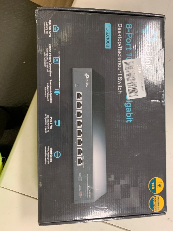 Photo 1 of TP-Link TL-SX1008 | 8 Port 10G/Multi-Gig Unmanaged Ethernet Switch | Desktop/Rackmount | Plug & Play | Sturdy Metal Casing | Speed Auto-Negotiation, Free Expert Help