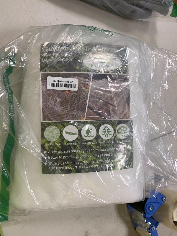 Photo 1 of NONMON Garden Mesh Netting 10 x 50FT Ultra Fine Plant Netting Covers, Insect Garden Netting Pest Barrier for Raised Beds, Mosquito Netting for Blueberry Shrubs Vegetables Fruits Crops