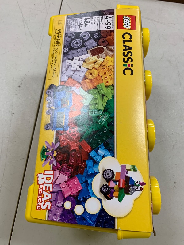 Photo 1 of LEGO Classic Medium Creative Brick Box 10696 Building Toy Set - Featuring Storage, Includes Train, Car, and a Tiger Figure, and Playset for Kids, Boys, and Girls Ages 4-99