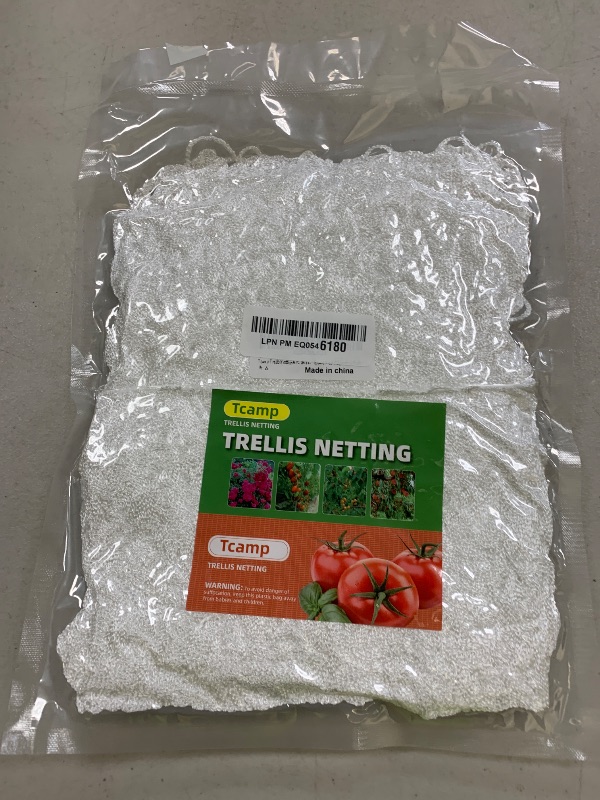 Photo 1 of Tcamp Trellis Netting for Climbing Plants, Cucumber Trellis for Garden (5Ft x30Ft, 6" Square Mesh Ployester, 2 Pack)