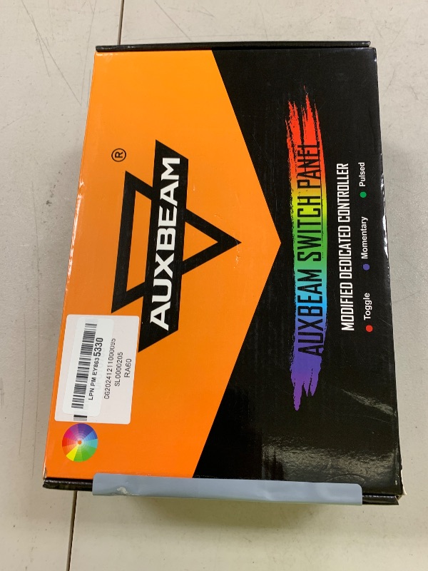 Photo 1 of Auxbeam RGB 6 Gang Switch Panel RA60 Auto-Dimmable Switch Panel w/Momentary Toggle Pulsed Memory Function, 12-24V Switch Panel for Truck UTV Car Boat Waterproof, 2-Year Warranty