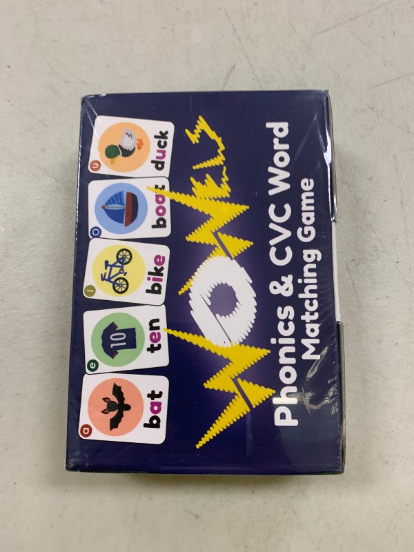 Photo 1 of THE BAMBINO TREE WOWELs Phonics and Vowel Sounds Card Game - Learn to Read Kindergarten 1st 2nd Grade Learning - Short Vowel CVC Words and Long Vowel Matching Game 2-8 Players