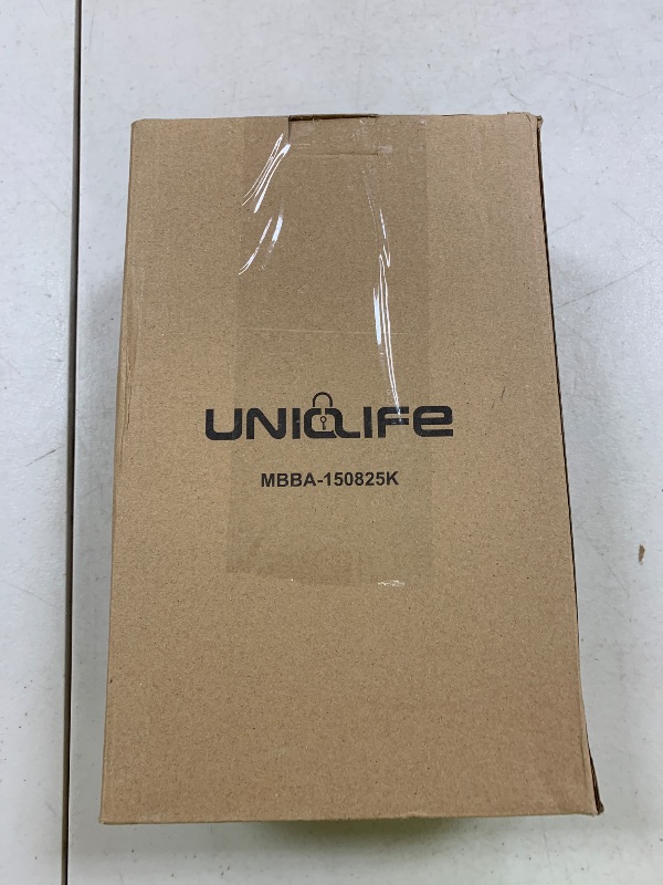 Photo 1 of Uniclife Black Metal Donation Box Wall Mounted Mailbox with Top Slot, Collection Box with Key Lock, Safe Suggestion Box, Key Drop Box for Outside, Steel Cash Drop Box for Home Office and Business