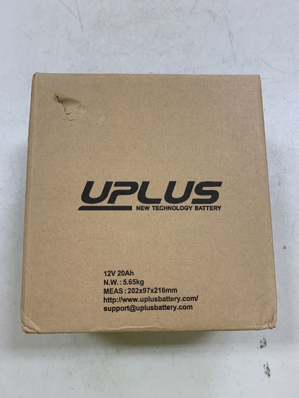 Photo 1 of UPLUS 12V 20Ah Deep Cycle AGM Battery, LP12-20 Rechargeable SLA Batteries, Replace for EXP12200, HR22-12, BP20-12, F19-12B, UB12200, FM12200, 6fm20, ML22-12, ML18-12, EXP12180, DJW12-20Z