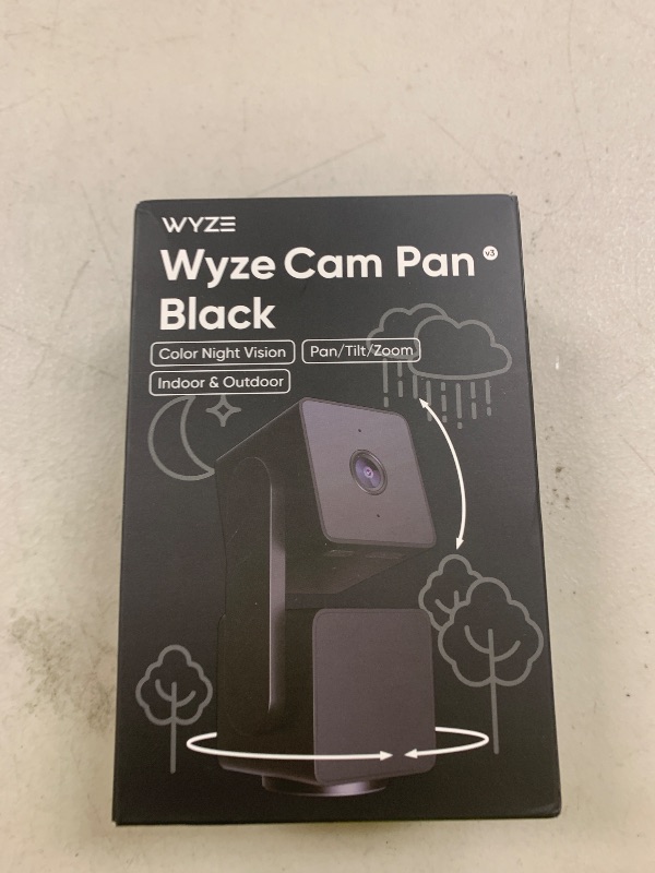 Photo 1 of WYZE Cam Pan v3 Indoor/Outdoor IP65 1080P 360° Pan/Tilt/Zoom WiFi Smart Home Security Camera, Motion Tracking for Baby/Pet, Color Night Vision, Works with Alexa&Google Assistant, Free Expert Setup
