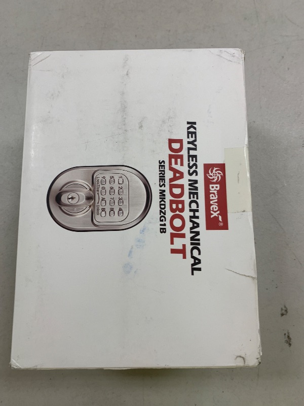Photo 1 of Keyless Entry Keypad Deadbolt Door Lock, Sabbath Lock Zinc Alloy Commercial Grade 1 Rekeyable 100% Mechanical Shabbos Lock- No Risk of Low Power, Compatible W/ SC1 & KW1 Keyways - Round Style