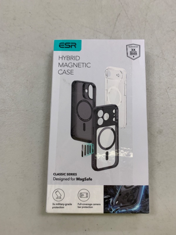 Photo 1 of ESR for iPhone 17 Pro Max Case, Camera Control, Compatible with MagSafe, Shockproof Military-Grade Protection, Magnetic Phone Case for iPhone 17 Pro Max, Classic Hybrid Case, Clear