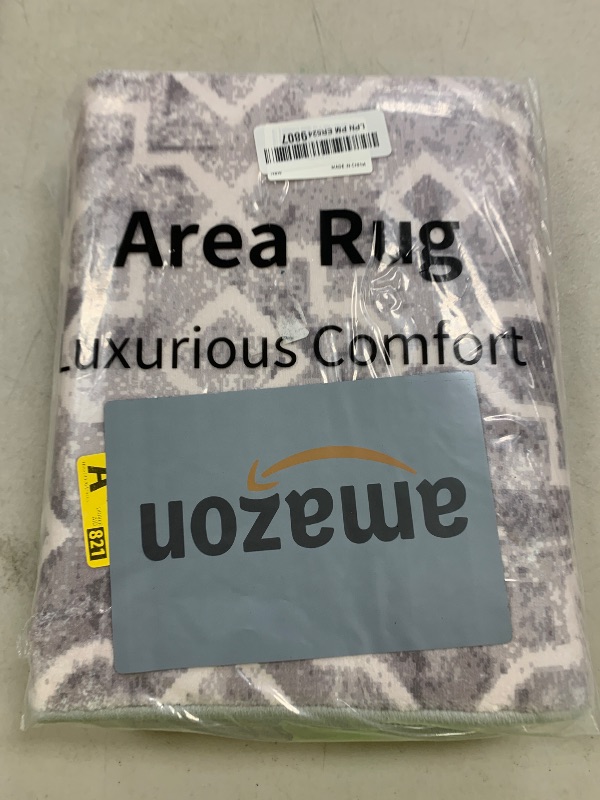 Photo 1 of Wonnitar Moroccan Washable Area Rug 2x4.3 Grey Kitchen Runner Rug Non-Slip Entryway Rug Modern Geometric Trellis Throw Rug Floor Carpet for Hallway Bedroom Bathroom (Silver Grey,2'x4.3')