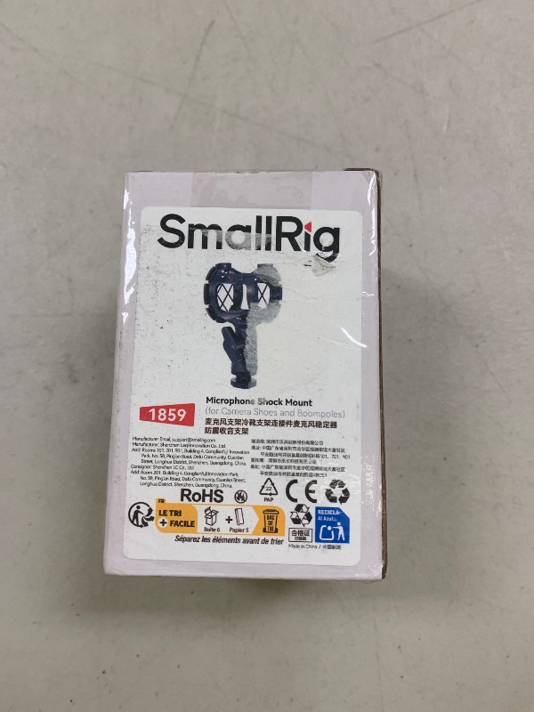Photo 1 of SmallRig Microphone Shock Mount with Cold Shoe Pinch for Camera Shoes and Boompoles 1859