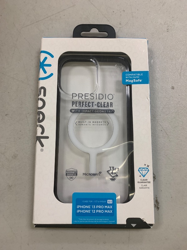 Photo 1 of Speck Presidio Perfect Clear Impact Geometry Case iPhone 13 Pro Max / 12 Pro Max Black