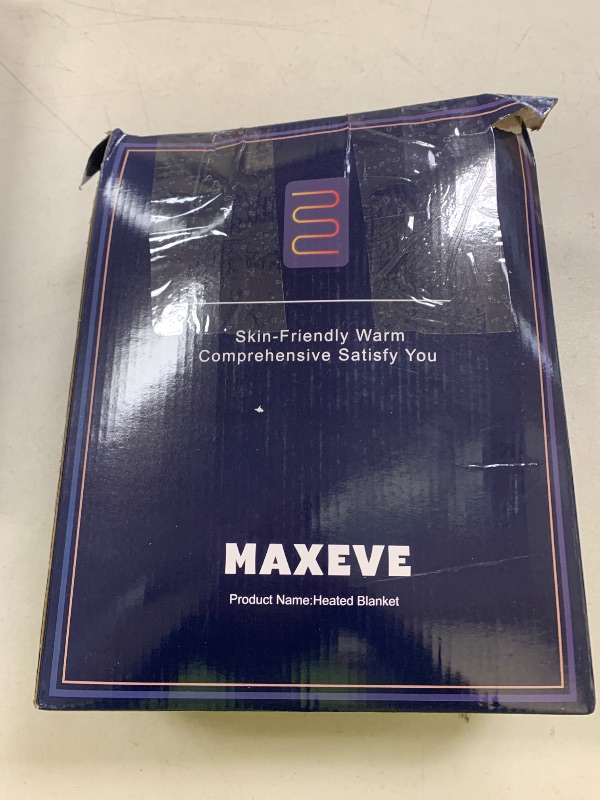 Photo 1 of MAXEVE Heated Electric Blanket, 50"x60" Faux Fur Fast Heating Throw Blankets with 8 Heating Levels & 8 Hours Auto Off with Over-Heat Protection & ETL Certified, Plaid Red